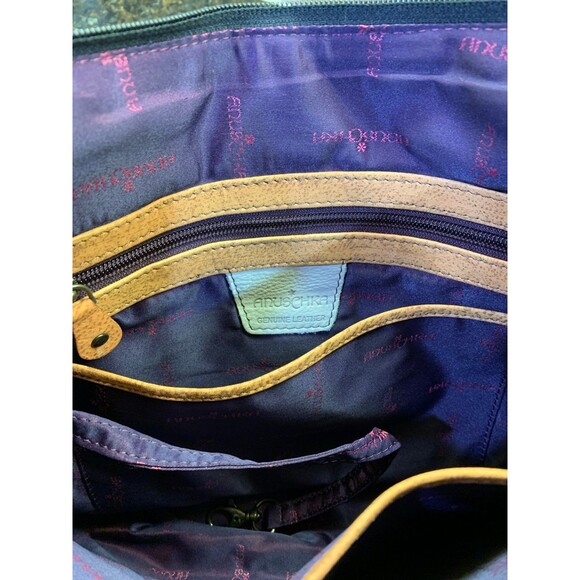 RARE Anuschka Leather Hand Painted "Northern Cardinal" Crossbody Handbag NWT - Picture 9 of 12